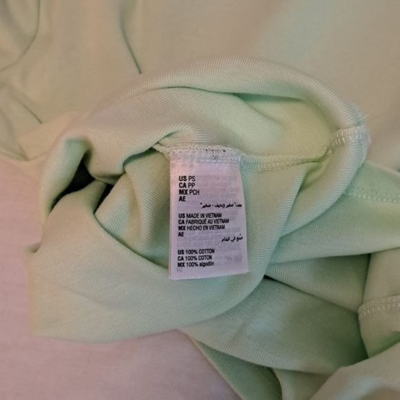 Karen Scott Petite Small Calm Aloe Green Top Pullover Bow NWT - Picture 9 of 9